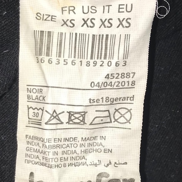 black crop top style bra with white+red stripes - Picture 5 of 6